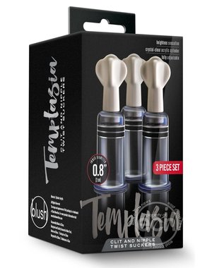BLUSH NOVELTIES TEMPTASIA CLIT & NIPPLE TWIST SET CLR