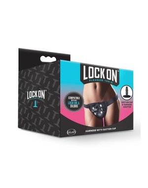 BLUSH NOVELTIES LOCK ON STRAP ON HARNESS BLACK