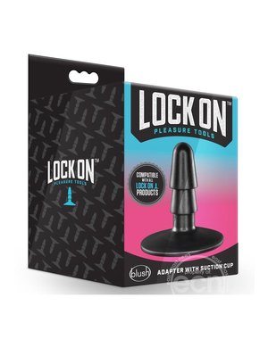 BLUSH NOVELTIES LOCK ON ADAPTER WITH SUCTION CUP BLACK