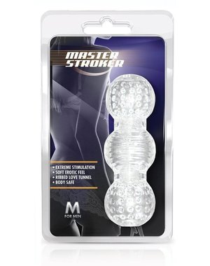 BLUSH NOVELTIES M FOR MEN MASTER STROKER CLEAR