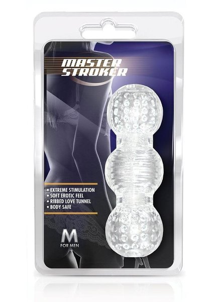 BLUSH NOVELTIES M FOR MEN MASTER STROKER CLEAR
