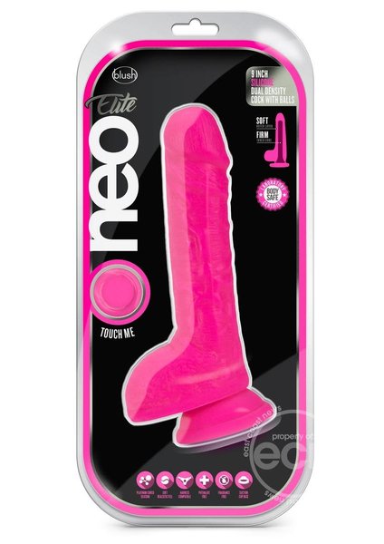 BLUSH NOVELTIES NEO ELITE D DENSE COCK W/BALLS 9"
