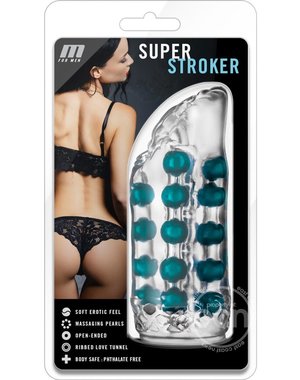 BLUSH NOVELTIES M FOR MEN SUPER STROKER CLEAR