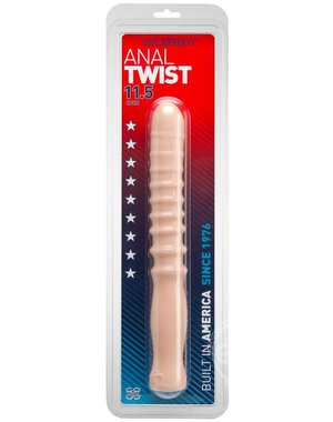 BLUSH NOVELTIES ANAL TWIST PROBE WITH EASY GRIP HANDLE VANILLA