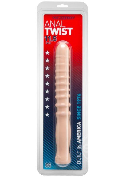 BLUSH NOVELTIES ANAL TWIST PROBE WITH EASY GRIP HANDLE VANILLA