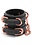 NS Novelties BONDAGE COUTURE WRIST CUFFS BLACK