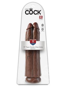 PIPEDREAM PRODUCTS KING COCK TWO COCKS ONE HOLE 11"