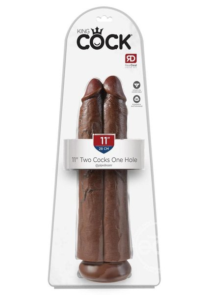 PIPEDREAM PRODUCTS KING COCK TWO COCKS ONE HOLE 11"