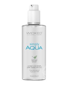 Wicked Sensual Care WICKED SIMPLY AQUA WATER BASED WITH OLIVE LEAF EXTRACT