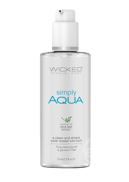 Wicked Sensual Care WICKED SIMPLY AQUA WATER BASED WITH OLIVE LEAF EXTRACT