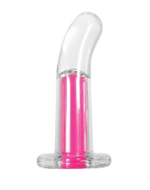 GENDER X GENDER X PINK PARADISE SILICONE RECHARGEABLE VIBE WITH REMOTE CLEAR/PINK