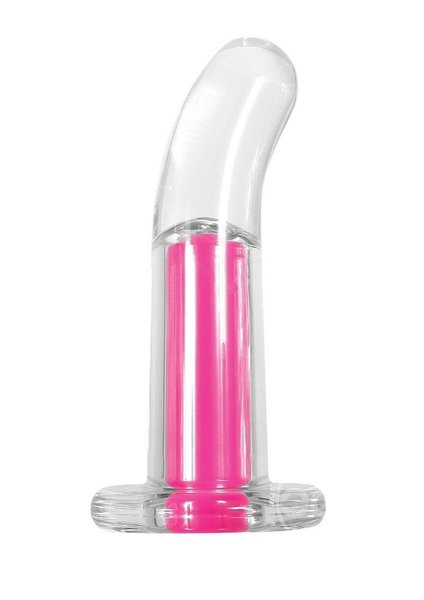GENDER X GENDER X PINK PARADISE SILICONE RECHARGEABLE VIBE WITH REMOTE CLEAR/PINK