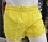 UZZI ACTIVE WEAR UZZI GYM TO SWIM SHORTS NEON YELLOW