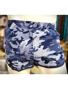 UZZI ACTIVE WEAR UZZI GYM TO SWIM SHORTS BLUE CAMO