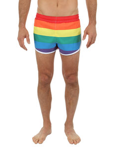 UZZI ACTIVE WEAR UZZI GYM TO SWIM SHORTS PRIDE