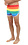 UZZI ACTIVE WEAR UZZI GYM TO SWIM SHORTS PRIDE