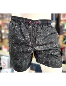 UZZI ACTIVE WEAR UZZI MICROFIBER SWIMSHORTS BLACK