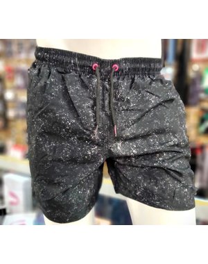 UZZI ACTIVE WEAR UZZI MICROFIBER SWIMSHORTS BLACK