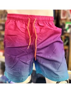 UZZI ACTIVE WEAR UZZI SWIM OMBRE EFFECT SHORTS