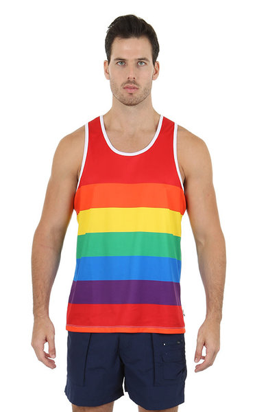 UZZI ACTIVE WEAR UZZI PRIDE TANK TOP DRY PERFORMANCCE