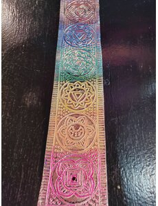 KALA IMPORTS LLC METAL CHAKRA INCENSE HOLDER