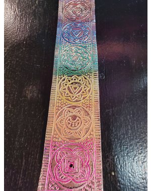 KALA IMPORTS LLC METAL CHAKRA INCENSE HOLDER