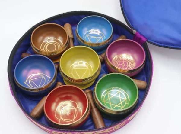 KALA IMPORTS LLC SINGING BOWL CHAKRA SET OF 7