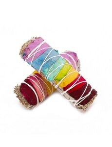 KALA IMPORTS LLC WHITE SAGE WITH 7 CHAKRA ROSE PETALS