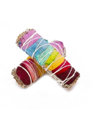 KALA IMPORTS LLC WHITE SAGE WITH 7 CHAKRA ROSE PETALS