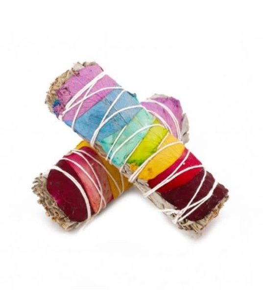 KALA IMPORTS LLC WHITE SAGE WITH 7 CHAKRA ROSE PETALS