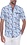 MOJITO X MOJITO X SLIM FIT HYPER STRETCH PRINT SHIRT BLUE/WHITE