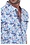 MOJITO X MOJITO X SLIM FIT HYPER STRETCH PRINT SHIRT BLUE/WHITE