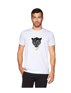 BERTIGO BERTIGO BLACK PANTHER CHAIN WHITE T SHIRT