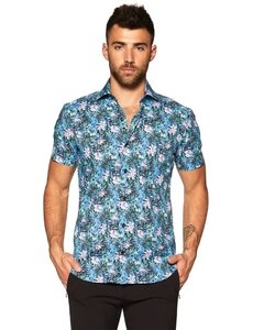 BERTIGO BERTIGO ROCKY MULTICOLOR TROPICAL SHIRT