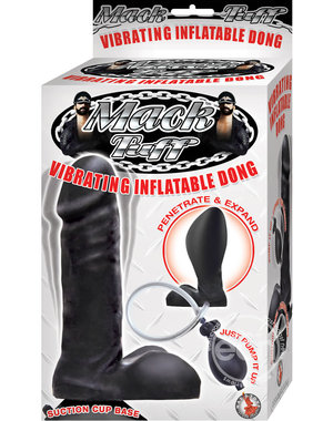 NASSTOYS MACK TUFF VIBRATING INFLATE DONG BLACK