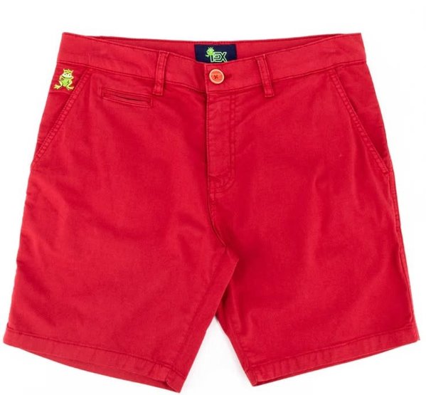 EX FROG EX FROG CHINO SHORTS RED