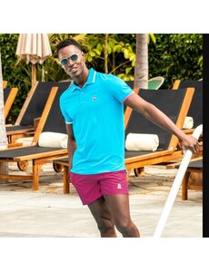 EX FROG EX FROG MONACO SLIM FIT POLO BLUE