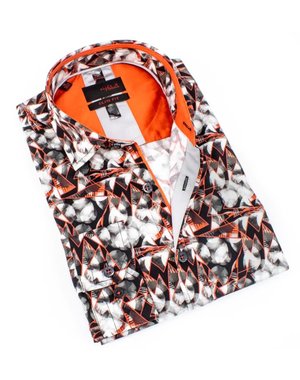 EX FROG EIGHT X BLUR & SHARPEN BUTTON DOWN SHIRT