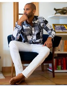 EX FROG EIGHT X SUPER STRETCH SLIM FIT JEANS WHITE