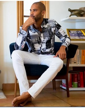 EX FROG EIGHT X SUPER STRETCH SLIM FIT JEANS WHITE