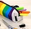 FYDELITY FYDELITY PRIDE RAINBOW STRIPE PENCIL POUCH