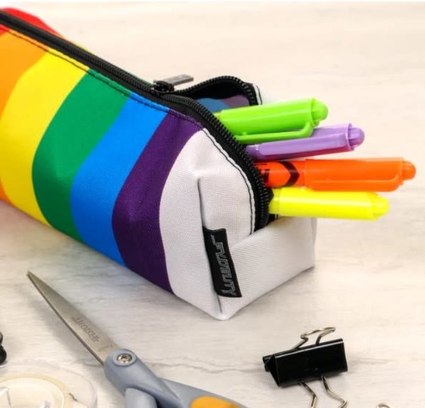 FYDELITY FYDELITY PRIDE RAINBOW STRIPE PENCIL POUCH