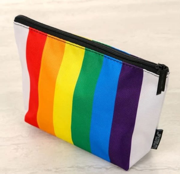 FYDELITY FYDELITY PRIDE RAINBOW STRIPE ZIP POUCH