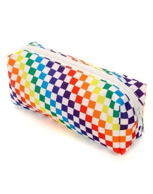 FYDELITY FYDELITY PRIDE INDY CHECKERED RAINBOW PENCIL POUCH