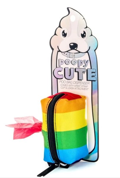 FYDELITY FYDELITY POOPCUTE DOGGY WASTE BAG HOLDER RAINBOW STRIPE