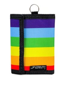 FYDELITY FYDELITY 80's RFID DATA PROTECTION BI FOLD RAINBOW WALLET