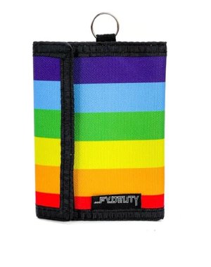 FYDELITY FYDELITY 80's RFID DATA PROTECTION BI FOLD RAINBOW WALLET