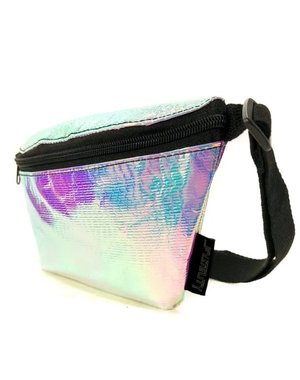 FYDELITY FYDELITY ULTRA SLIM INTERPLANETARY AURA SILVER FANNY PACK