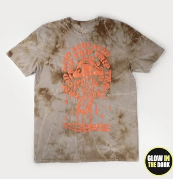 TRUST THE UNIVERSE CLOTHING TRUST THE UNIVERSE MELTING SHROOM T GLOW IN THE DARK