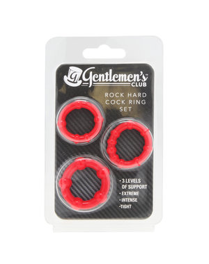 GENTLEMEN’S CLUB ROCK HARD COCK RING SET